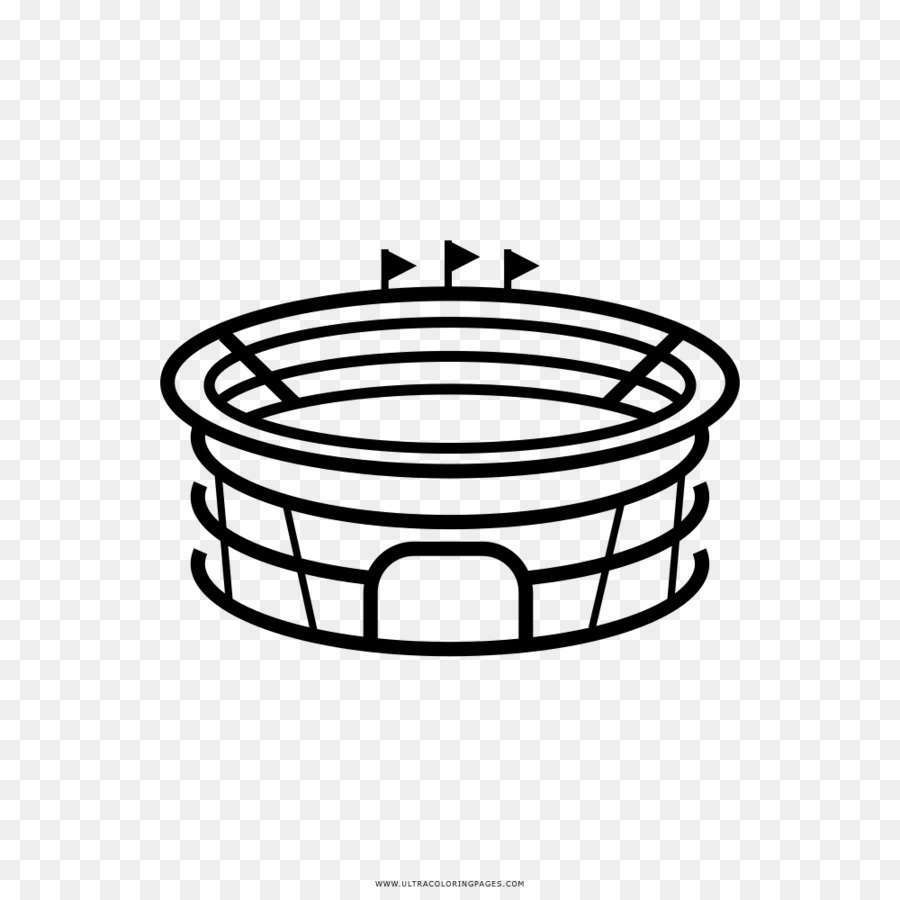 Desenhos para colorir de desenho de um estádio de futebol para