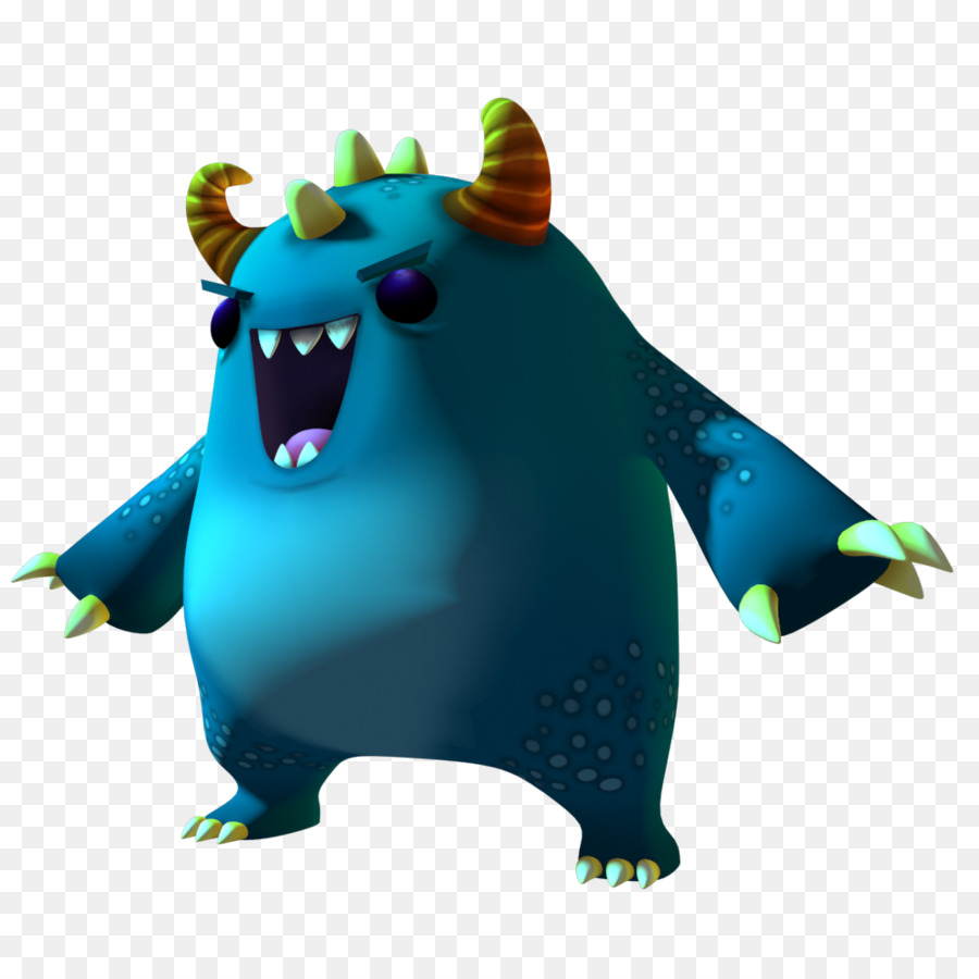 Monstro Azul，Desenho Animado PNG