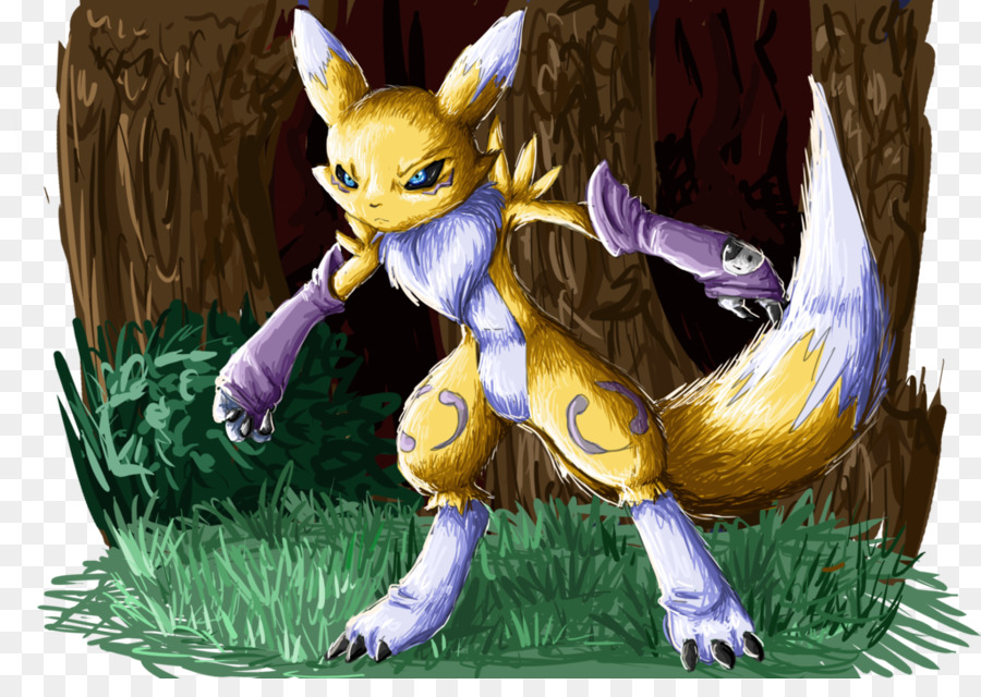 Renamon，Desenho PNG