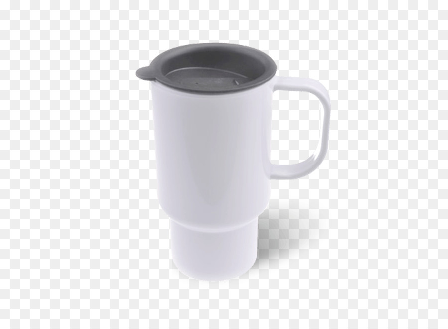 Caneca Branca Com Alça Vermelha，Caneca PNG