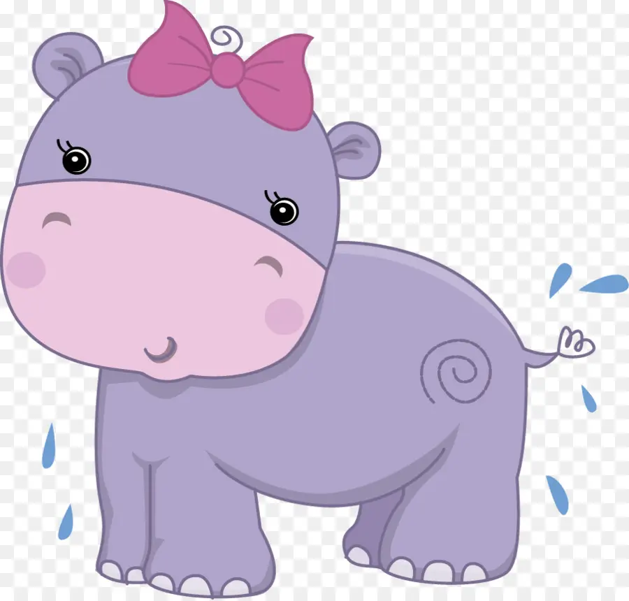 Hipopótamo，Chuveiro De Bebê PNG