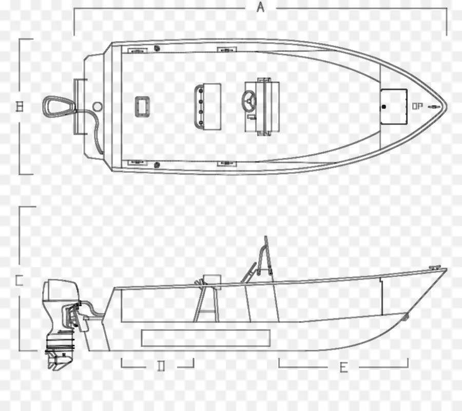 Barco，Desenho Técnico PNG