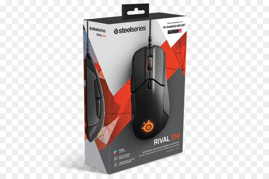 Mouse De Computador，Steelseries Rival 310 Ergonômico Mouse Para Jogos PNG