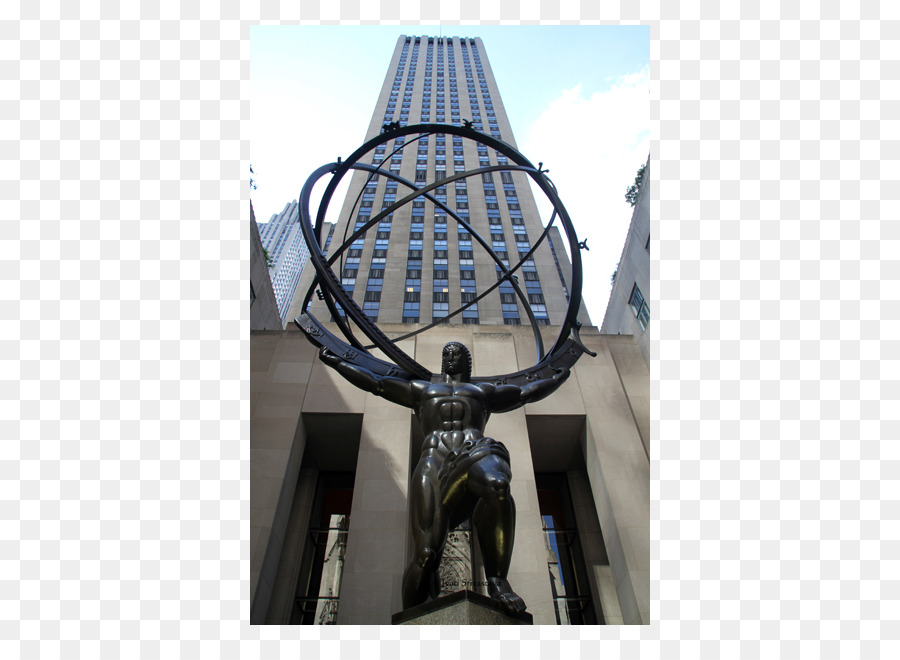 Estátua Do Atlas，Centro Rockefeller PNG