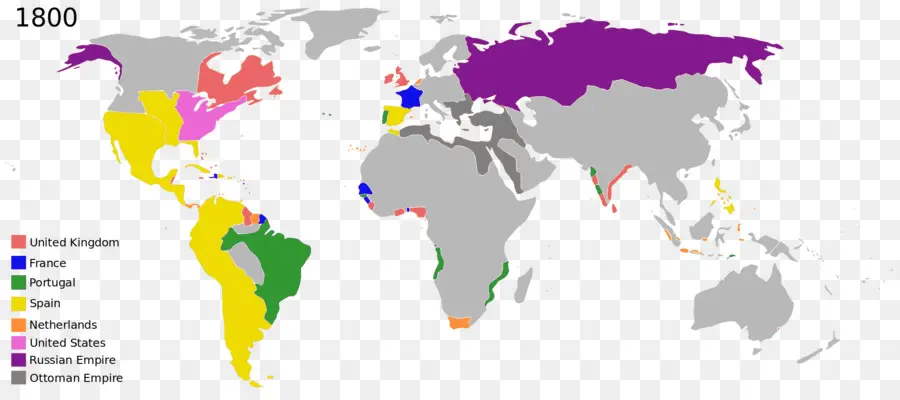 Mapa Mundial 1800，Mundo PNG