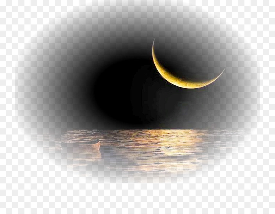 Lua Crescente，Noite PNG