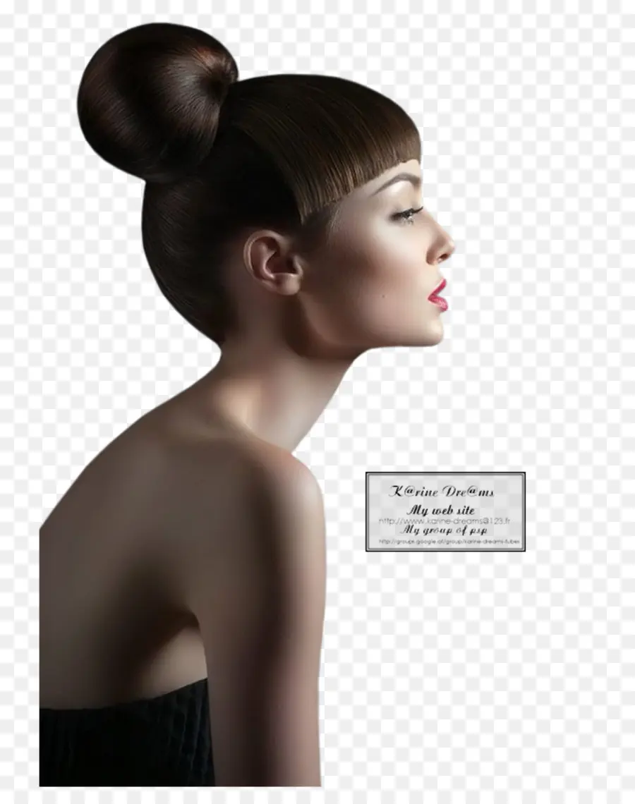 Mulher Com Penteado，Perfil PNG