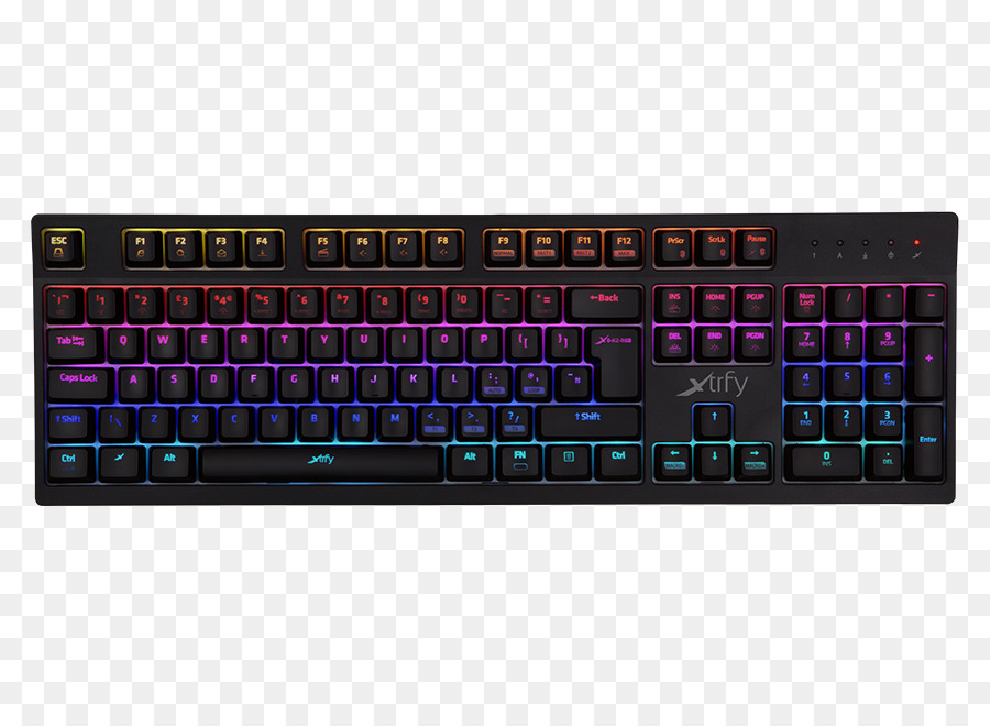 Teclado De Computador，Xtra Xtrfy K2rgb Mechanical Gaming Keyboard Kailh Interruptores Vermelhos Reino Unido Layout PNG