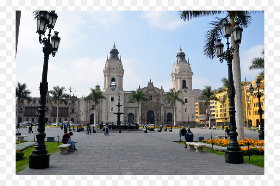 Palácio Do Arcebispo De Lima，Catedral Basílica De São João Apóstolo E Evangelista Lima PNG