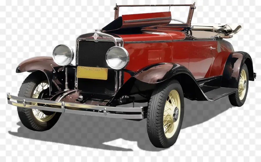 Carro Antigo Vermelho，Carro Clássico PNG