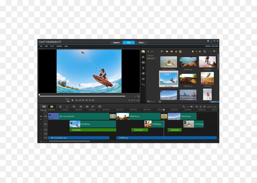 O Corel Videostudio，Software De Edição De Vídeo PNG