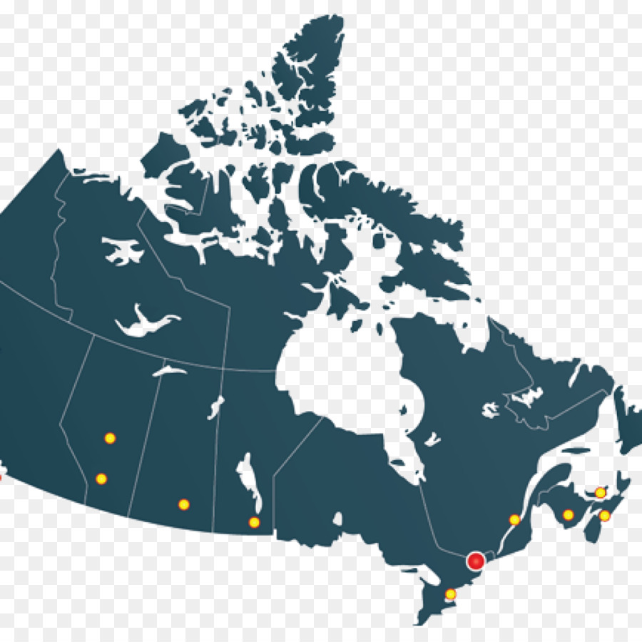 Canadá，Vetor Mapa PNG