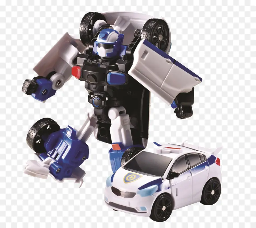 Transformador De Carro Azul E Branco，Robô PNG