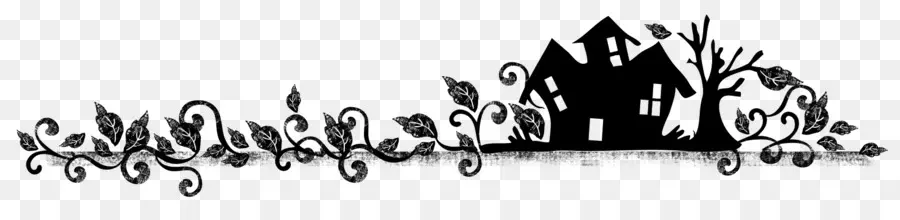 Doodle Casa E Vinhas，Lar PNG