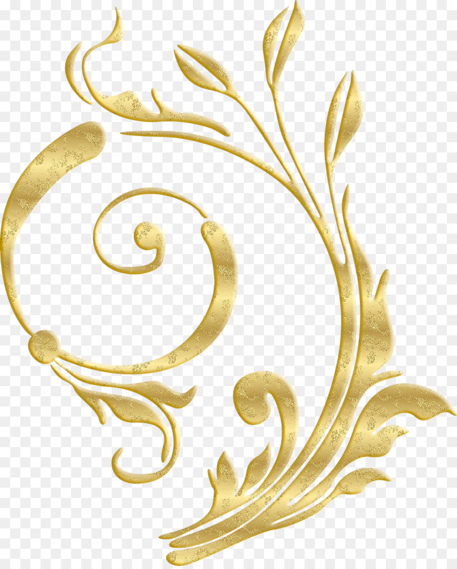 Desenho Abstrato Dourado，Ornamento PNG