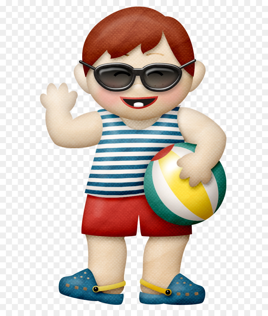 Menino Com Bola De Praia，Óculos De Sol PNG