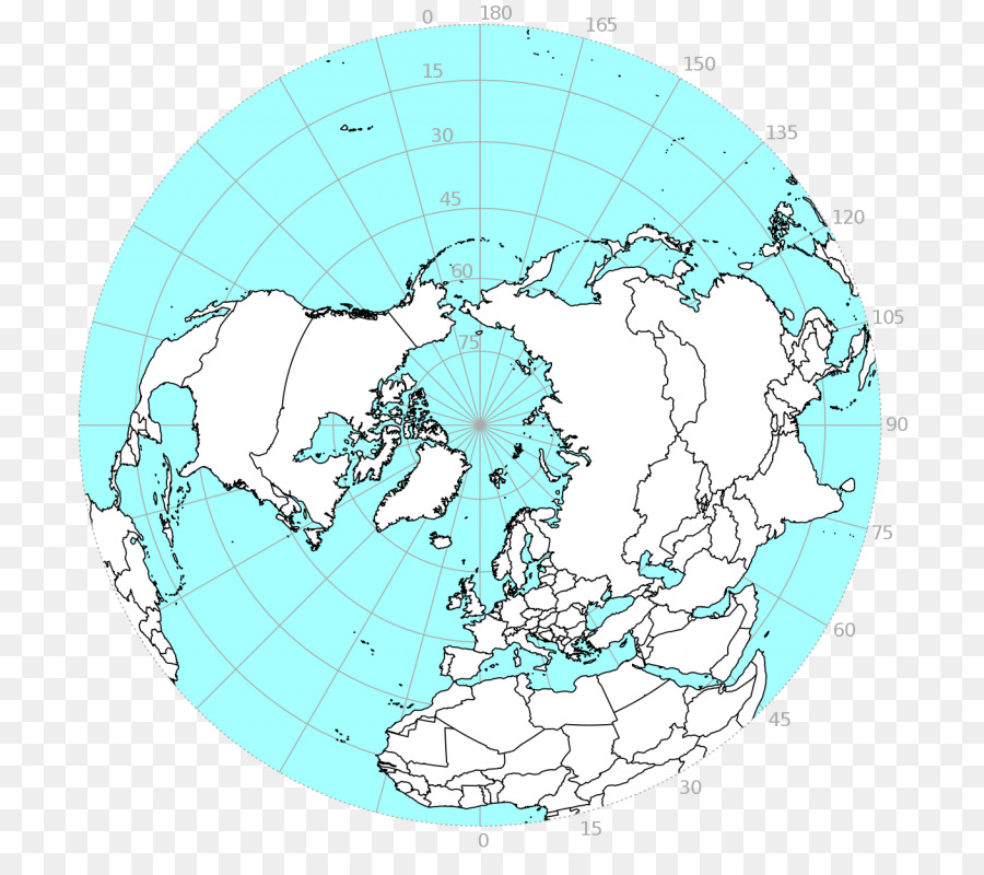 Mapa Polar，ártico PNG