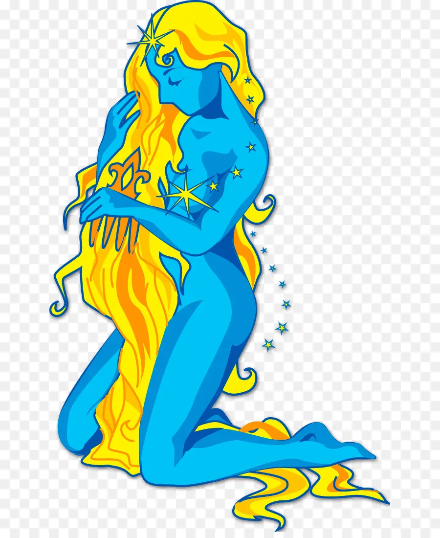 Figura Azul，Estrelas PNG