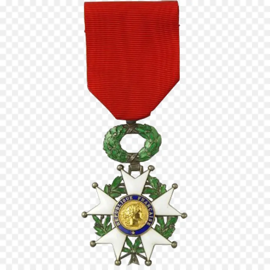 Medalha Francesa，Fita Vermelha PNG