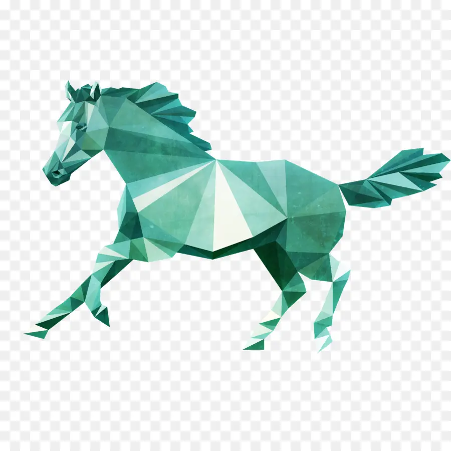 Low Poly，Mustang PNG