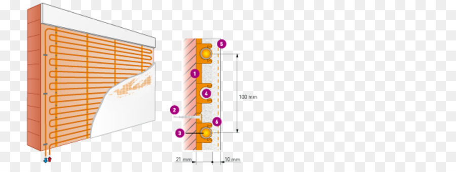 Sistema De Aquecimento De Parede，Tubos PNG