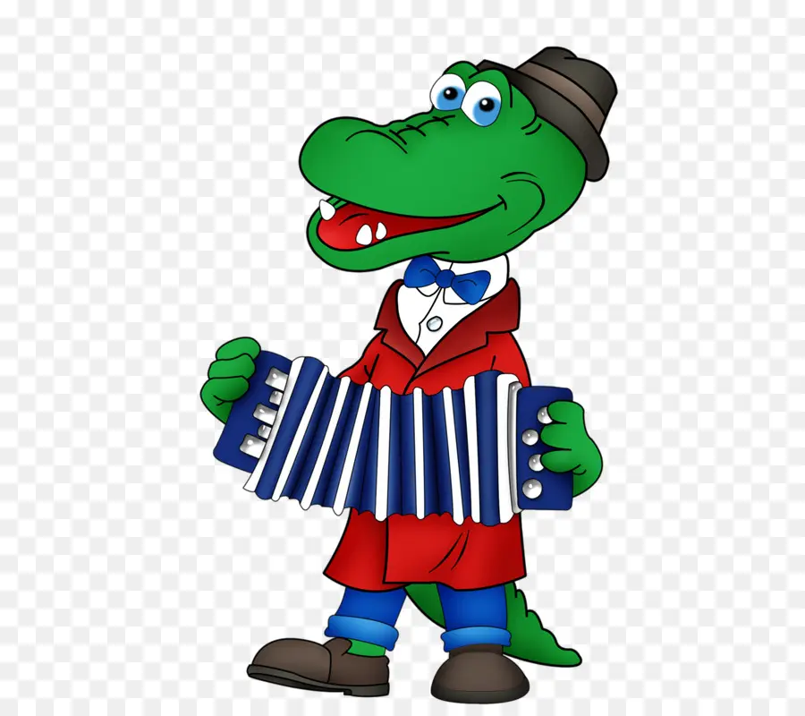 Personagem Crocodilo，Músico PNG