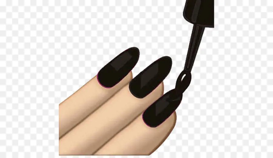 Esmalte Preto，Arte De Unhas PNG