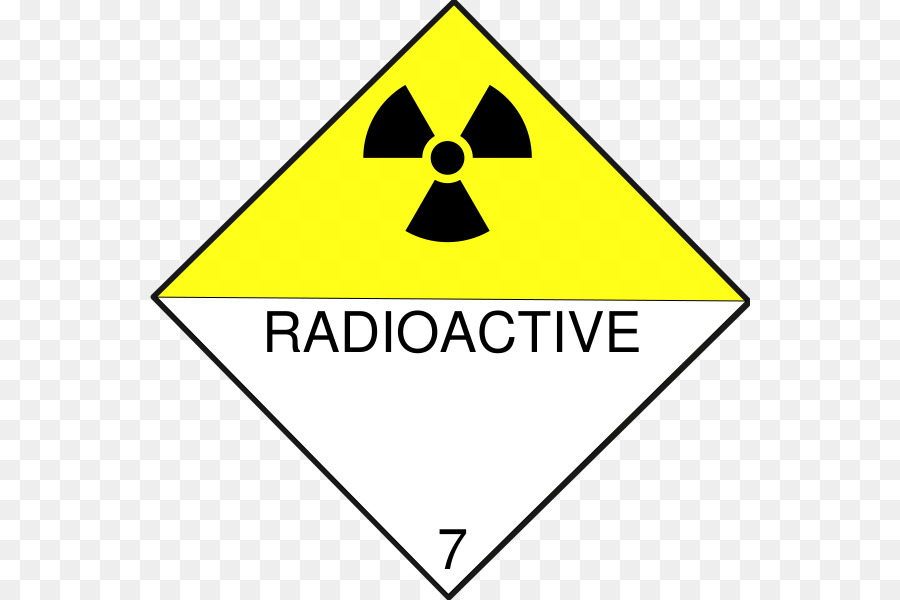 Hazmat Substâncias Radioativas Classe 7，Rótulo PNG