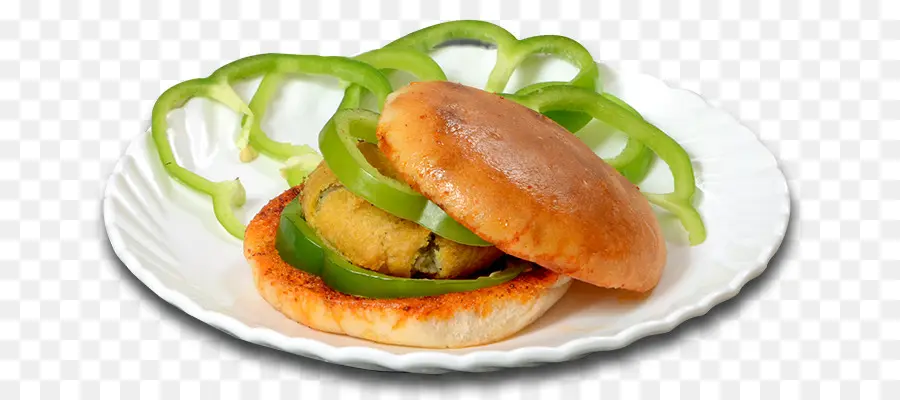 Hambúrguer Com Pimentão Verde，Hambúrguer PNG