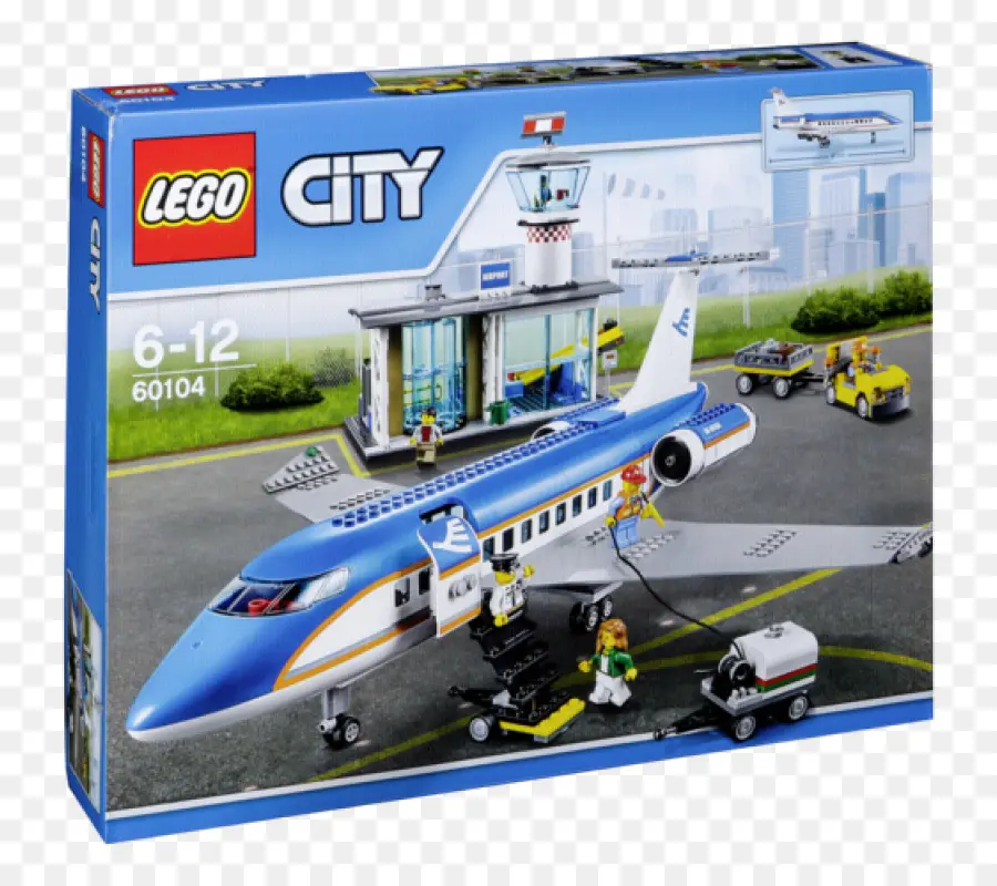 Lego 60104 Aeroporto Da Cidade De Terminal De Passageiros，De Avião PNG