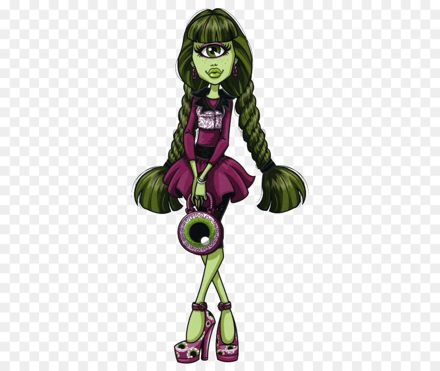 Garota Ciclope Verde，Monstro PNG