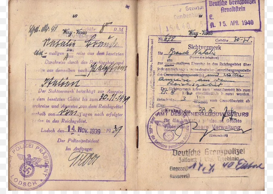 Passaporte，Selos PNG