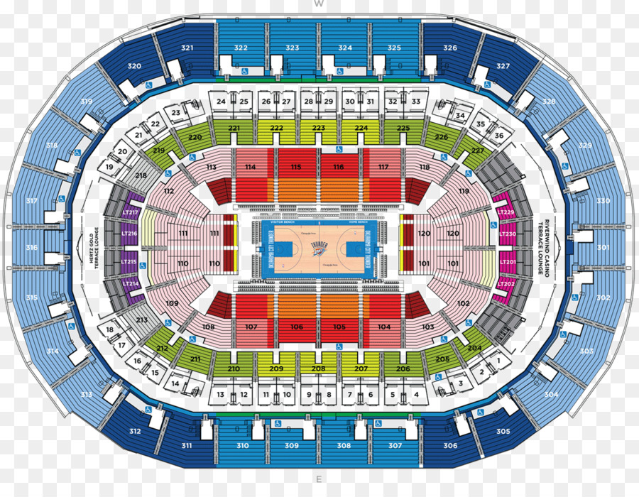 A Chesapeake Energy Arena，Oklahoma City Thunder PNG