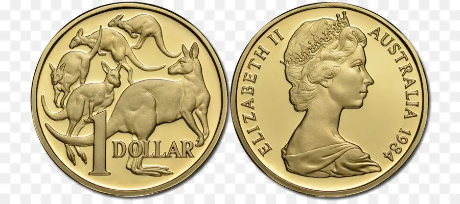 Royal Australian Hortelã，Australian Uma Moeda De Dólar PNG