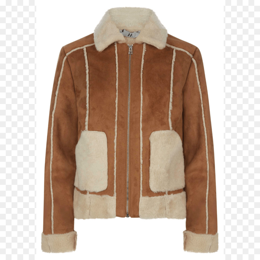 Jaqueta De Couro，Revestimento Shearling PNG