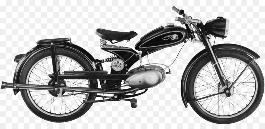 Motocicleta Antiga，Bicicleta PNG