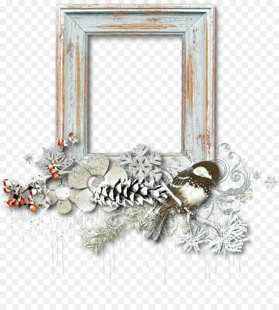 Moldura Decorativa，Inverno PNG