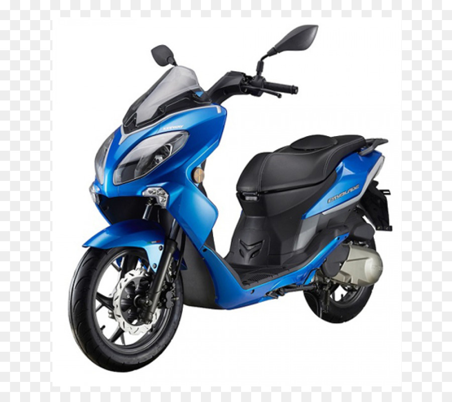 Patinete Azul，Moto PNG