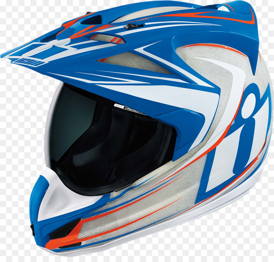 Capacete Azul E Branco，Motocicleta PNG