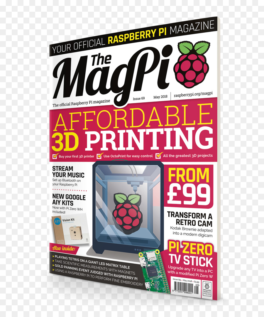 Raspberry Pi，A Magpi PNG