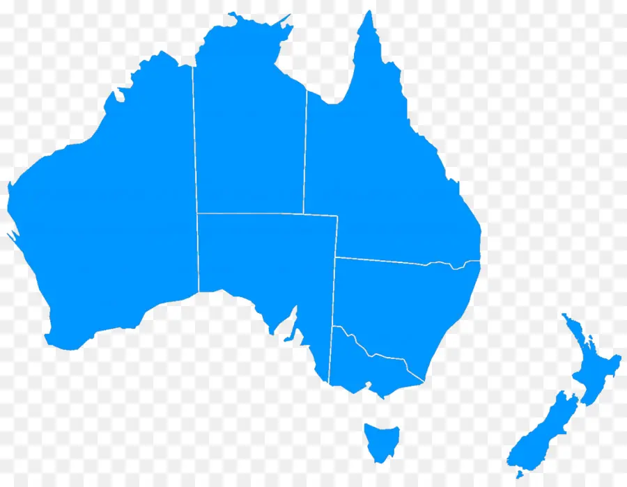 Austrália，Vetor Mapa PNG