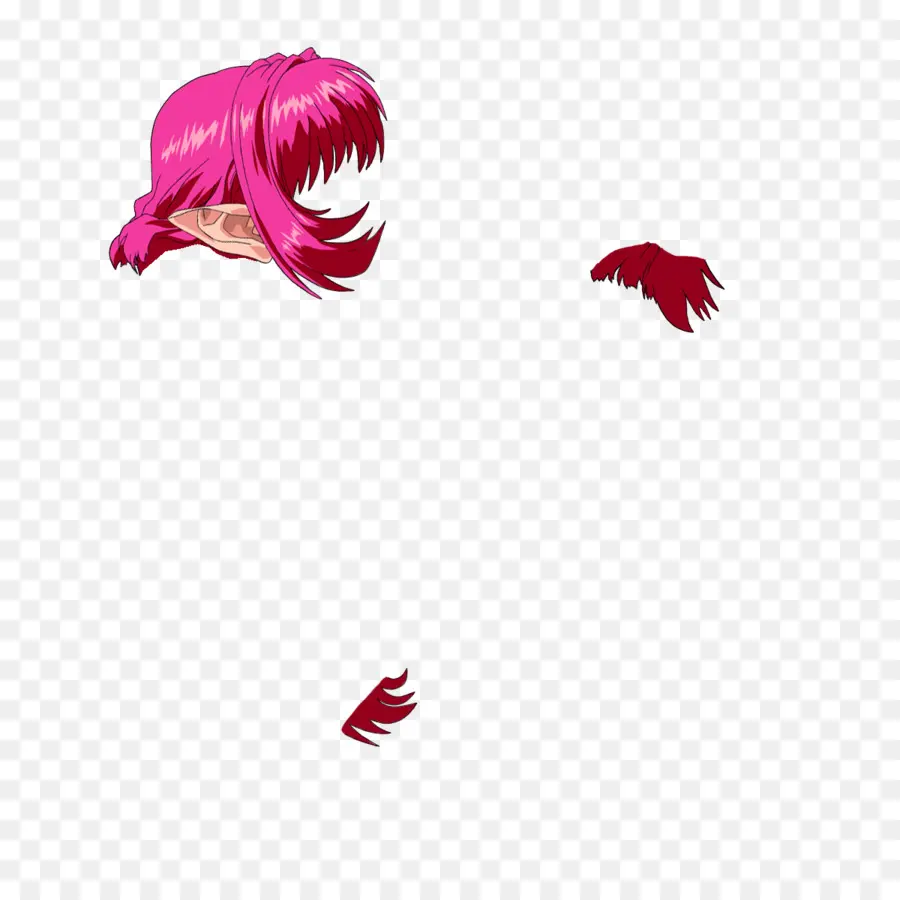 Cabelo Rosa，Peruca PNG