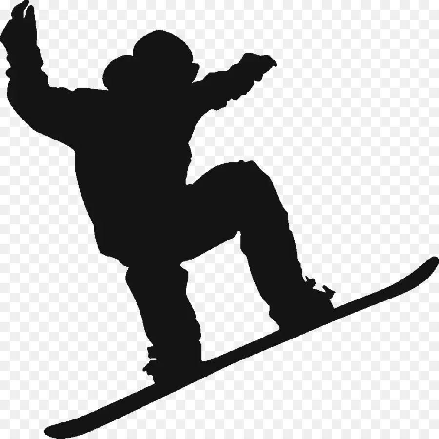 Snowboard，Silhueta PNG