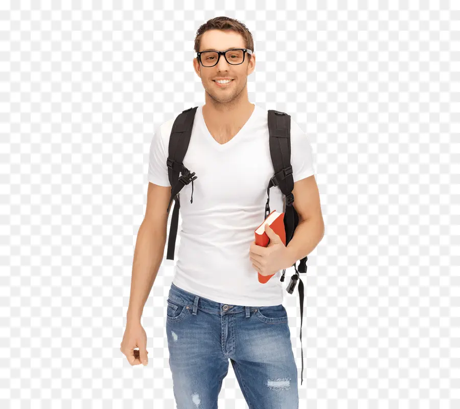 Estudante Com Livro，Mochila PNG