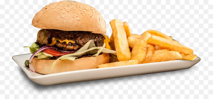 Hamburger，Batatas Fritas PNG