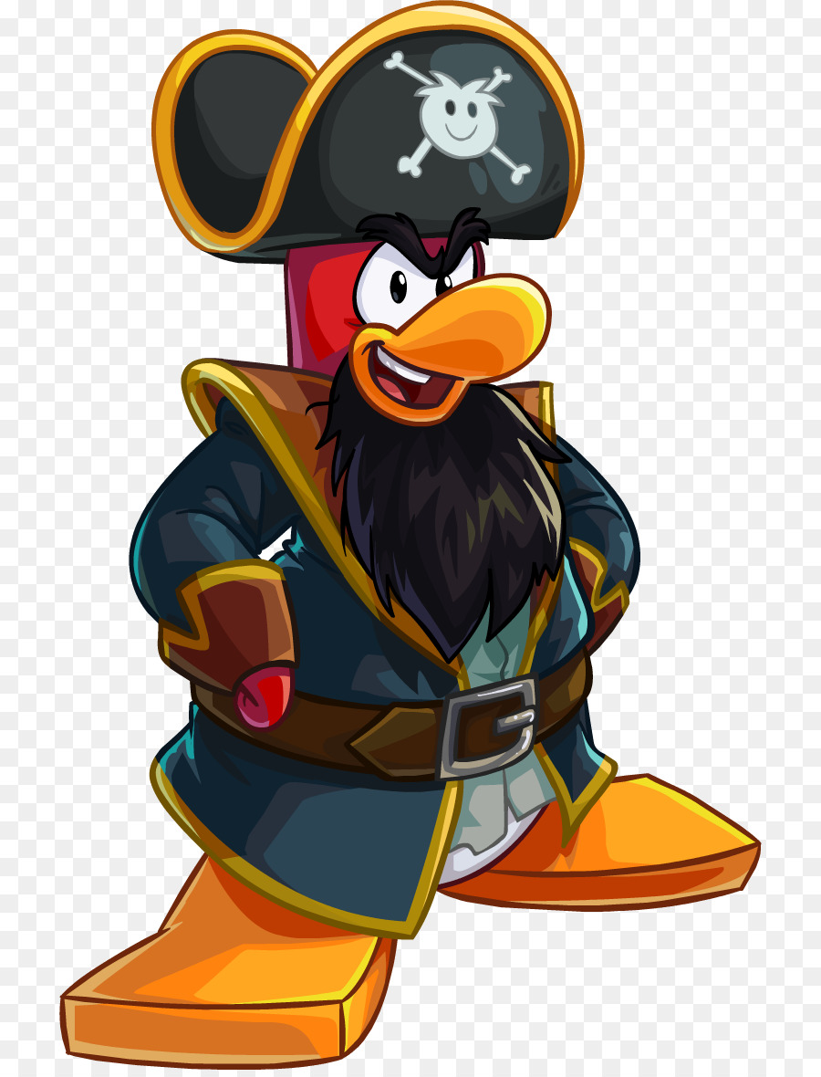 Pinguim Pirata，Desenho Animado PNG