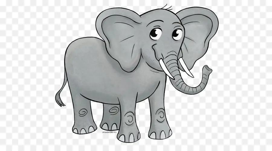 Elefante Fofo，Desenho Animado PNG