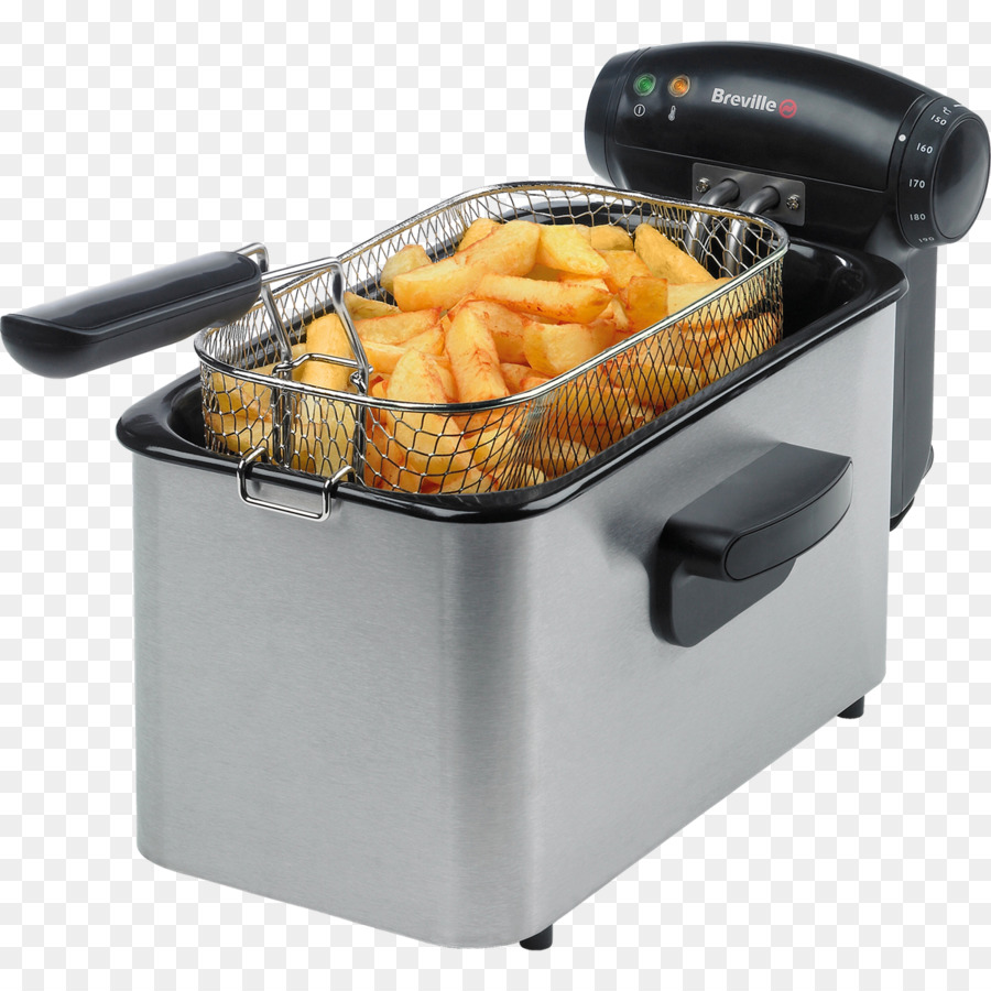 Fritadeiras，Breville Pro Frigideira Preto De Aço Inoxidável Vdf100 PNG