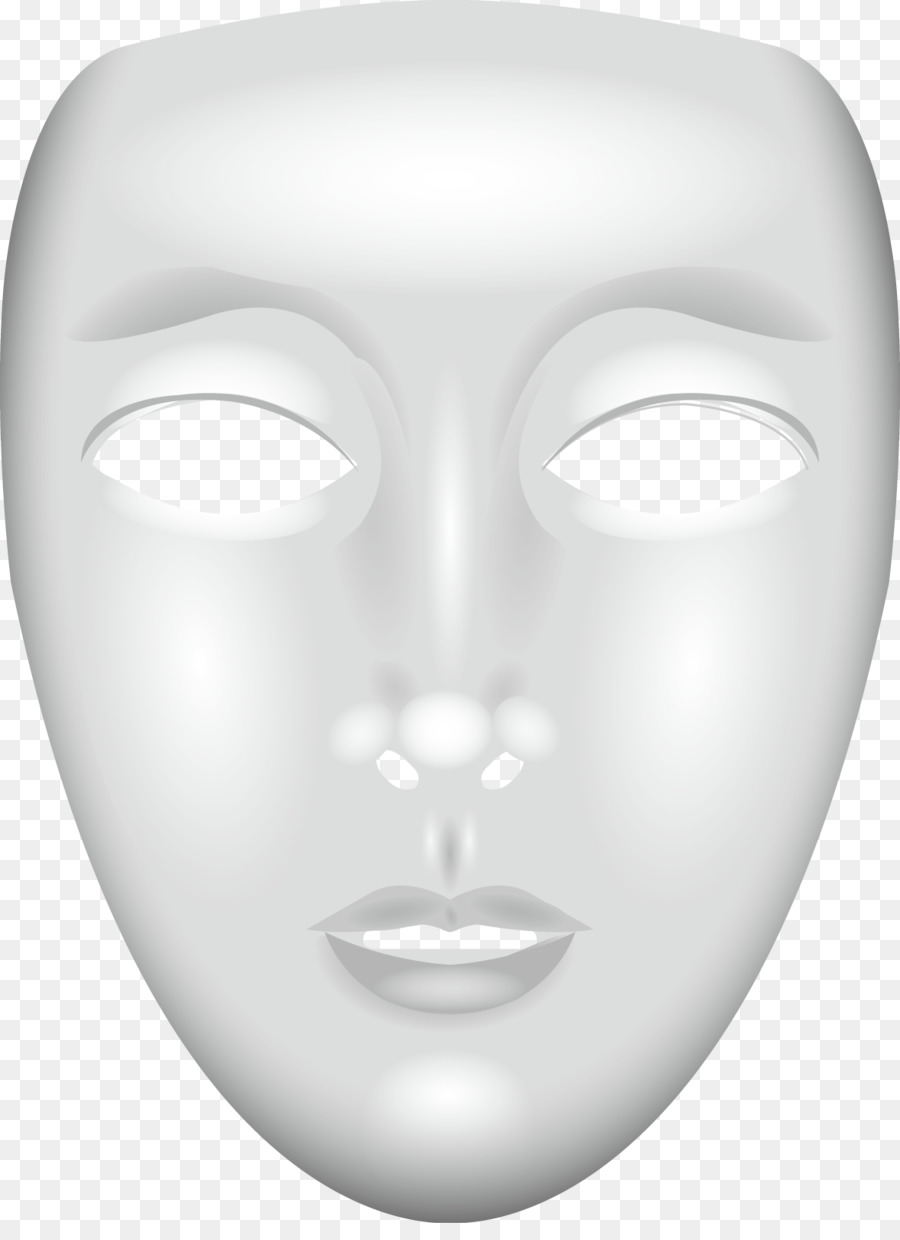 Máscara Branca，Face PNG