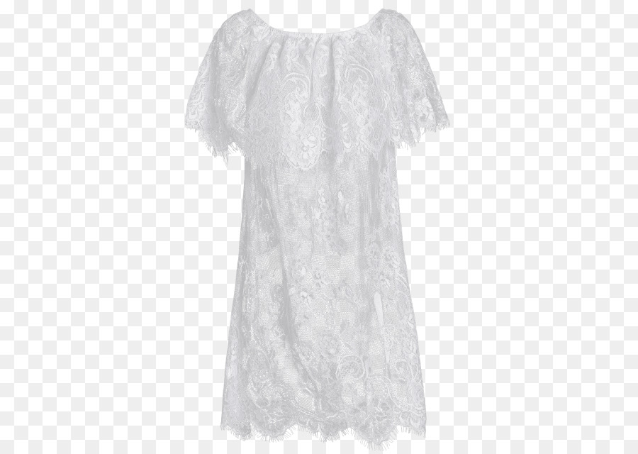 Vestido De Renda Branco，Moda PNG